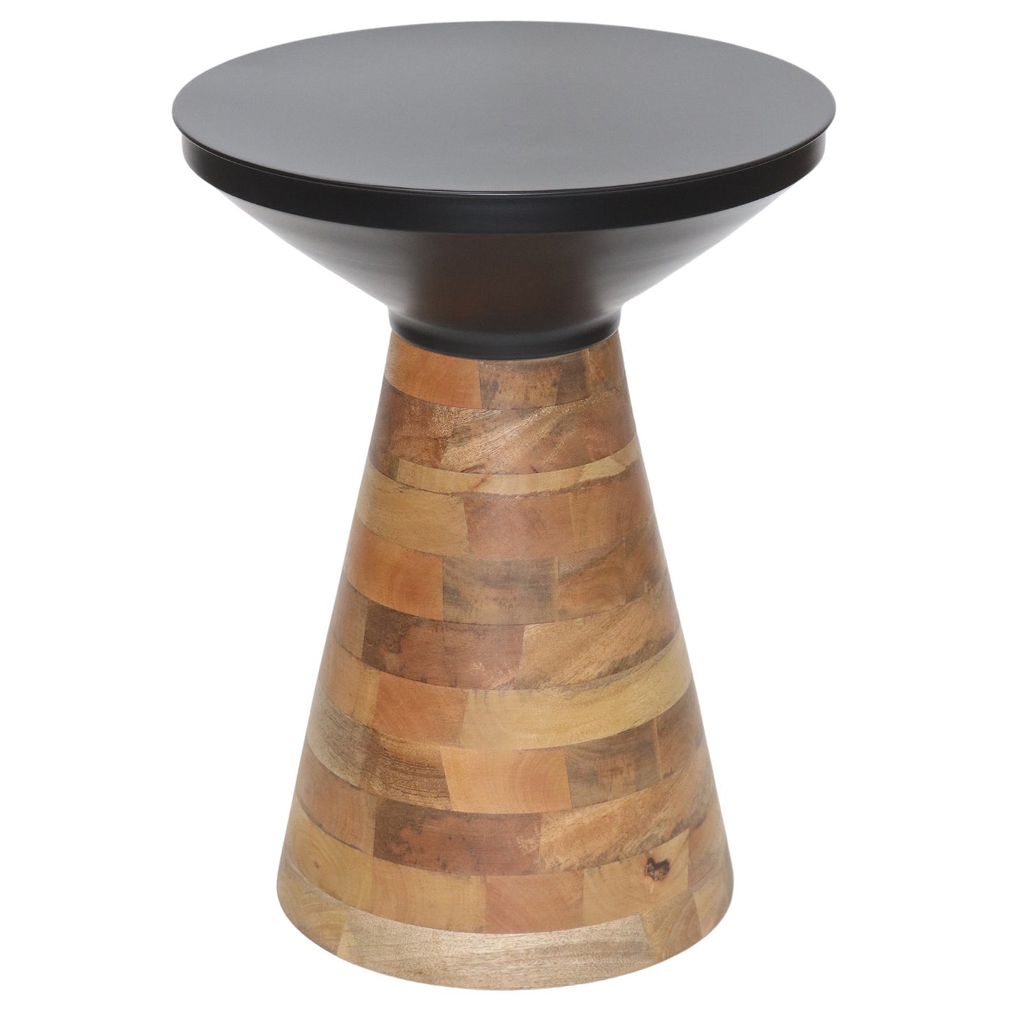 Boden Accent Table in Black and Walnut