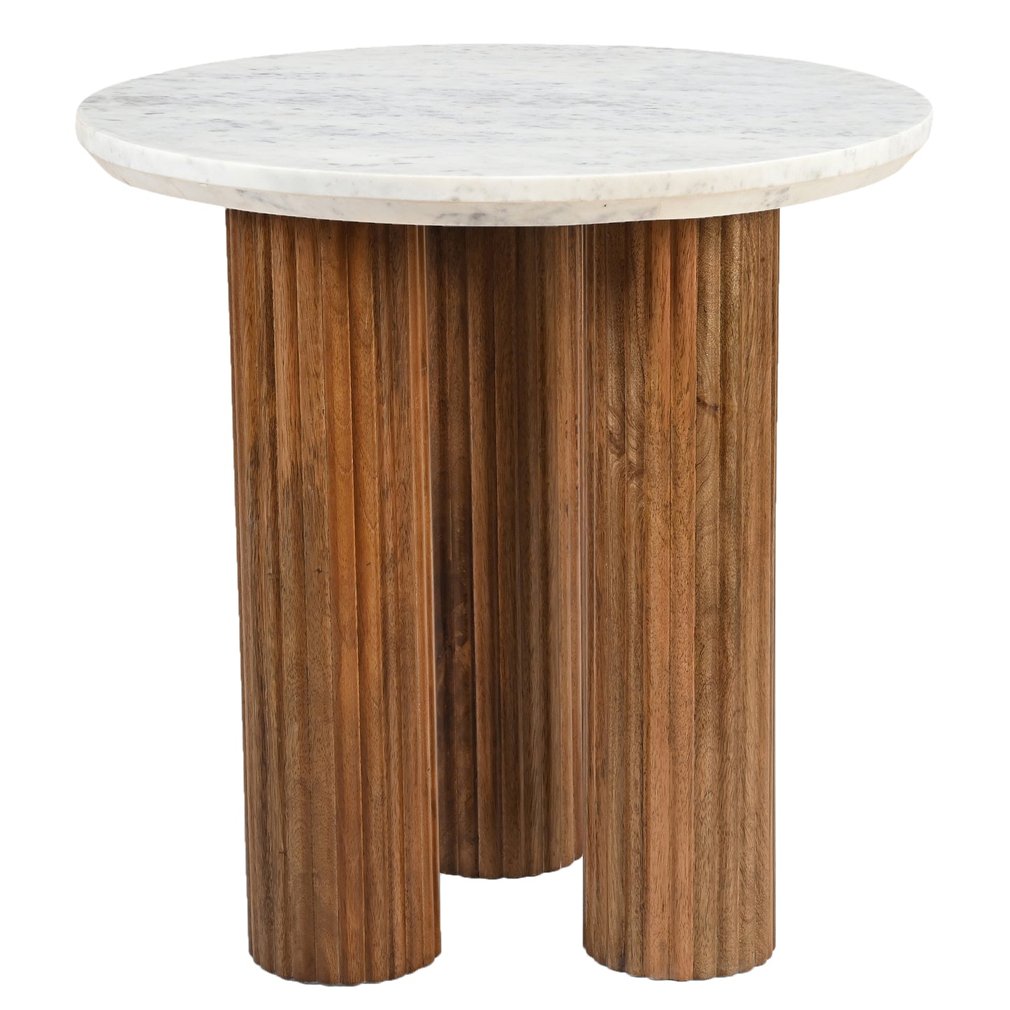 Jilsa Accent Table in Walnut & White