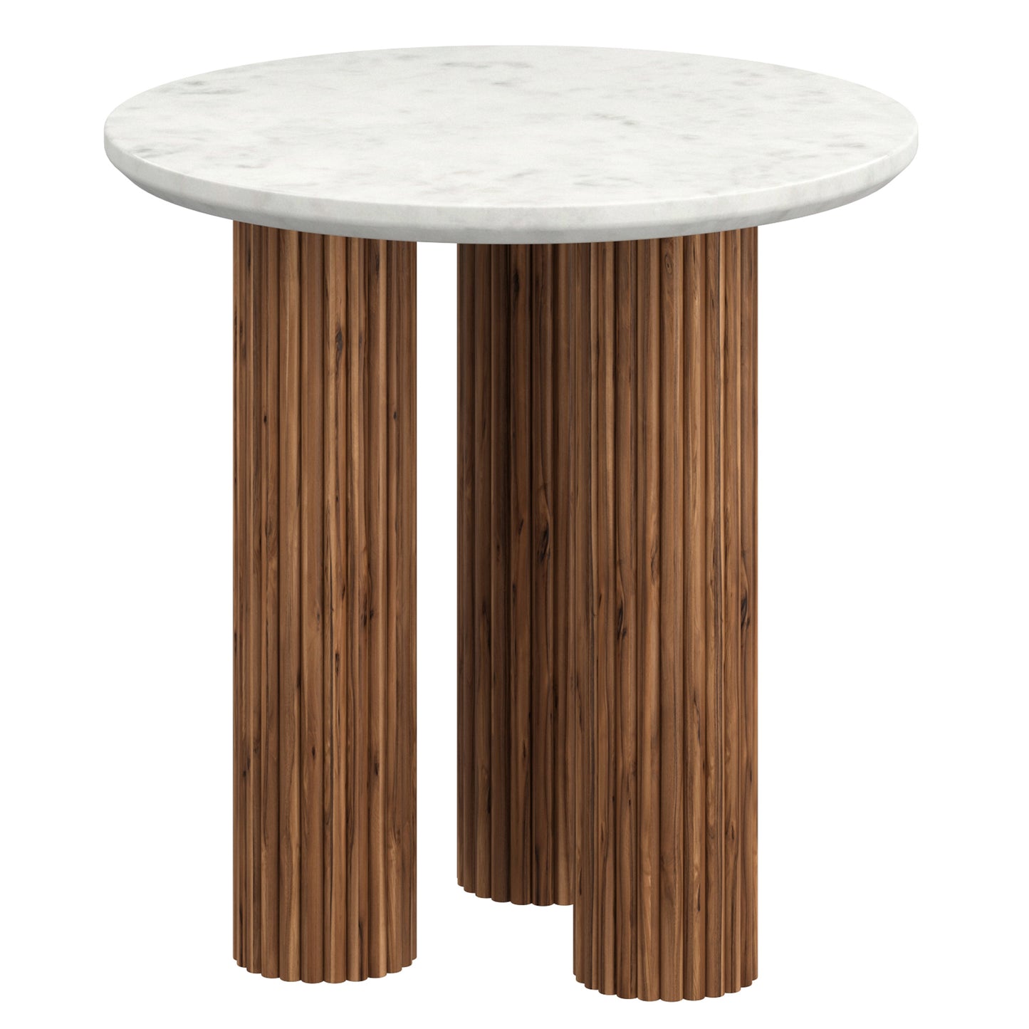 Jilsa Accent Table in Walnut & White