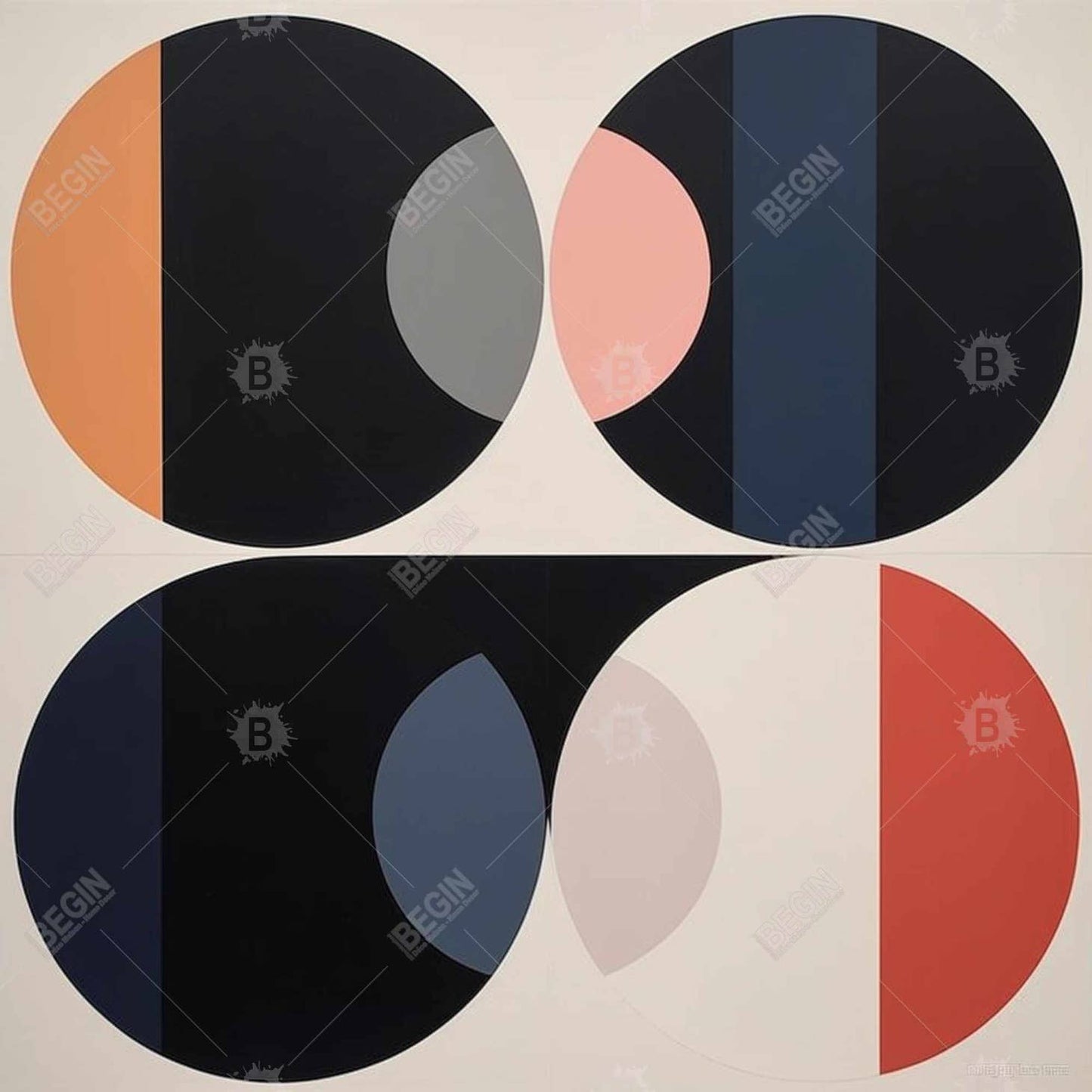 Imbed Circles | 71" X 74"