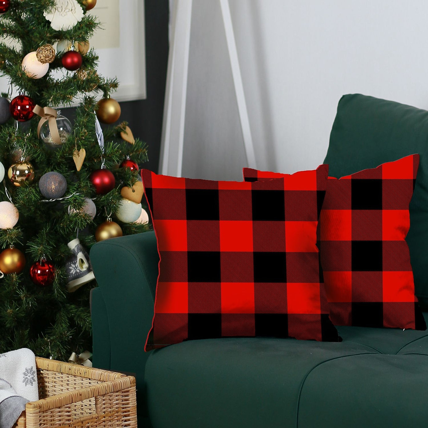 Plaid Printed Throw Pillow Covers (Set of 2)

18x18