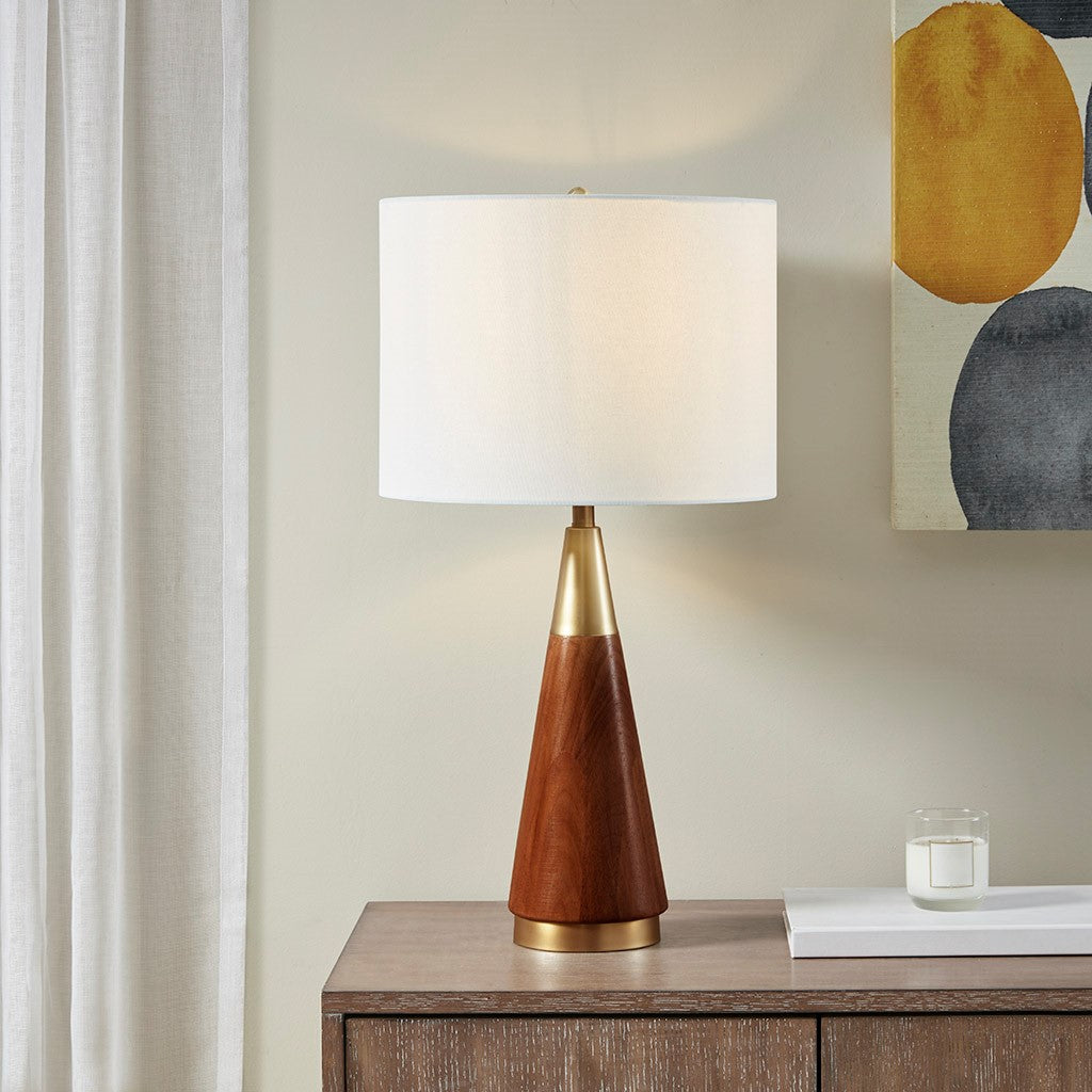 Mid Century Modern Gold Table Lamp