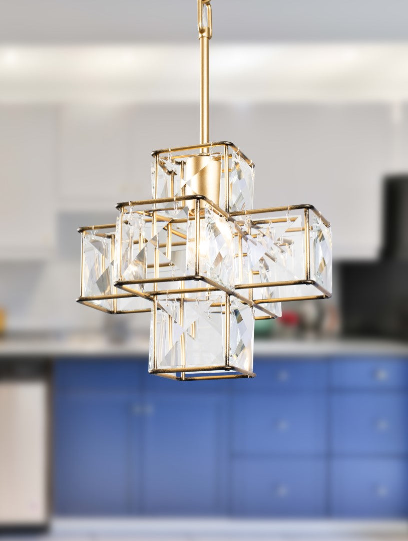 Cubic 1-Lt Pendant Calypso Gold