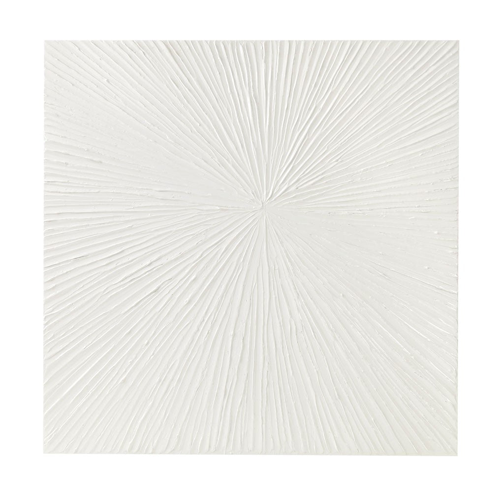 Modern Minimalist Sunburst White Wall Art Decor