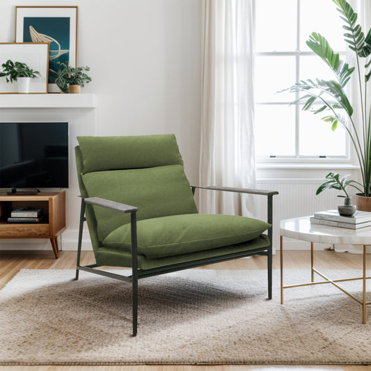 Mid-Century Accent Chair, Green