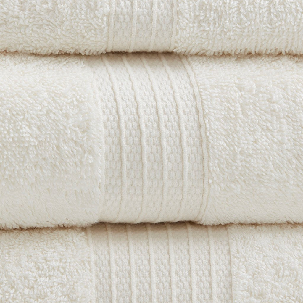 Organic 6-Piece Bath Towel Set [Certified], Ivory