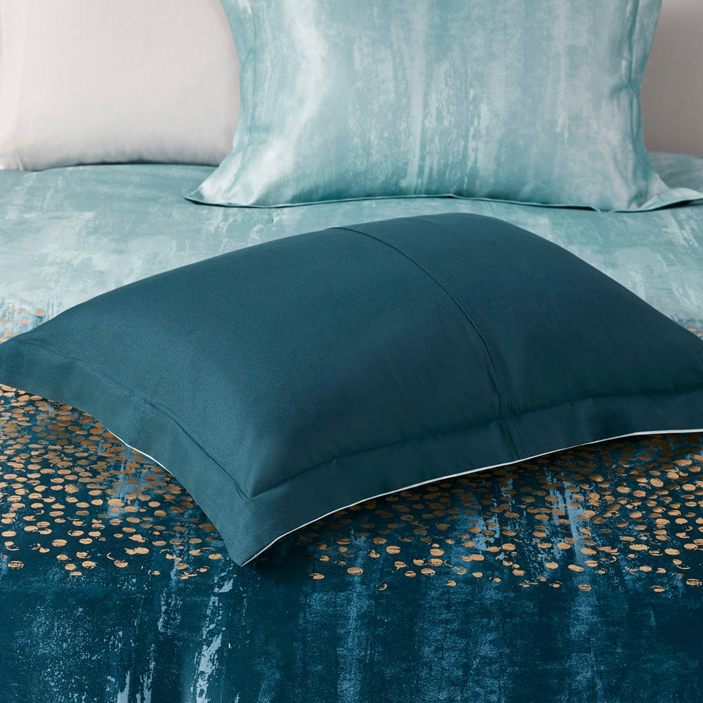 Luxurious Midnight Garden Comforter/Duvet Cover Set, Blue