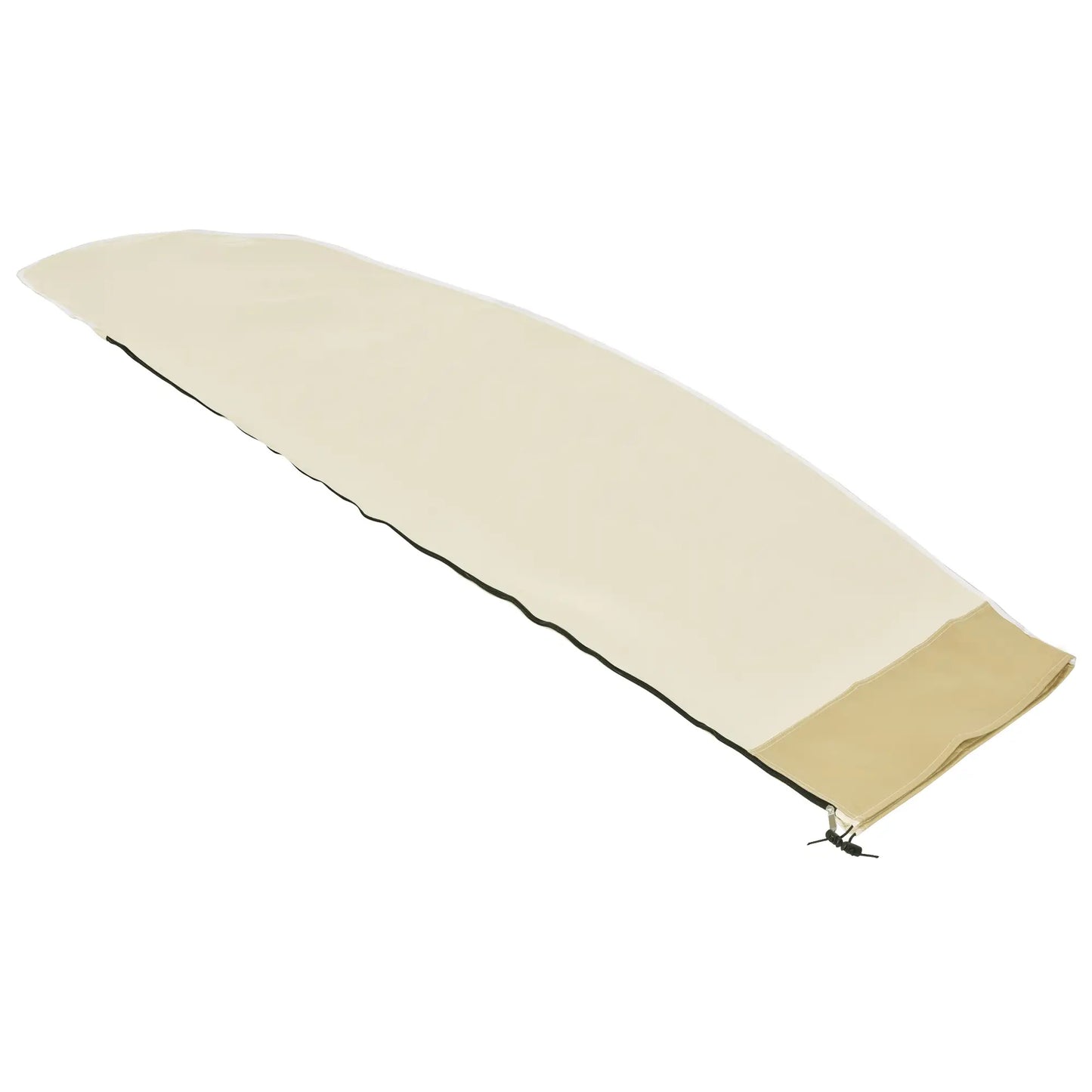 87-Inch Outdoor Offset Umbrella Cover Patio Furniture Protector Beige and Coffee