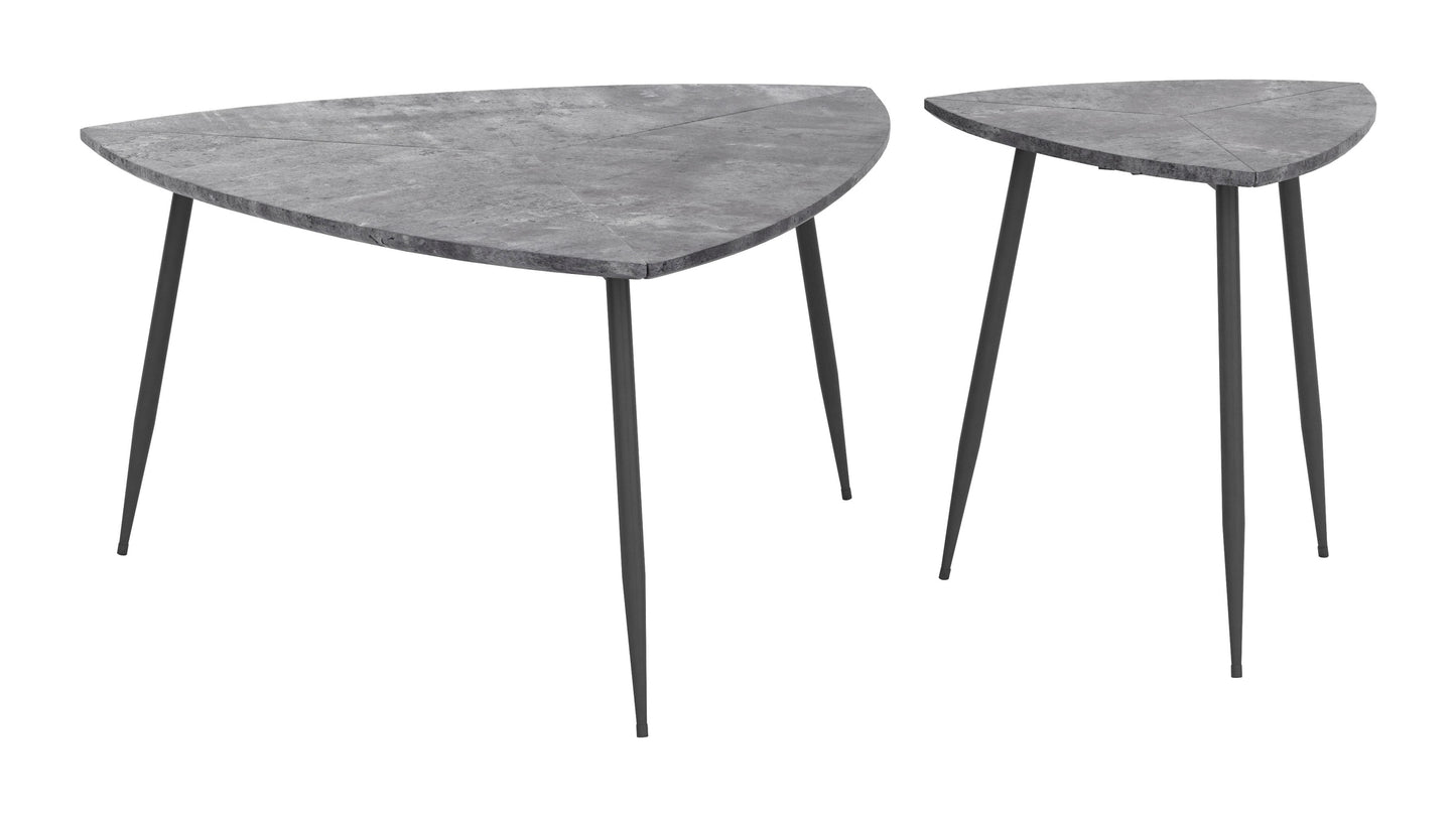 Normandy Coffee Table Set (2-Piece) Gray