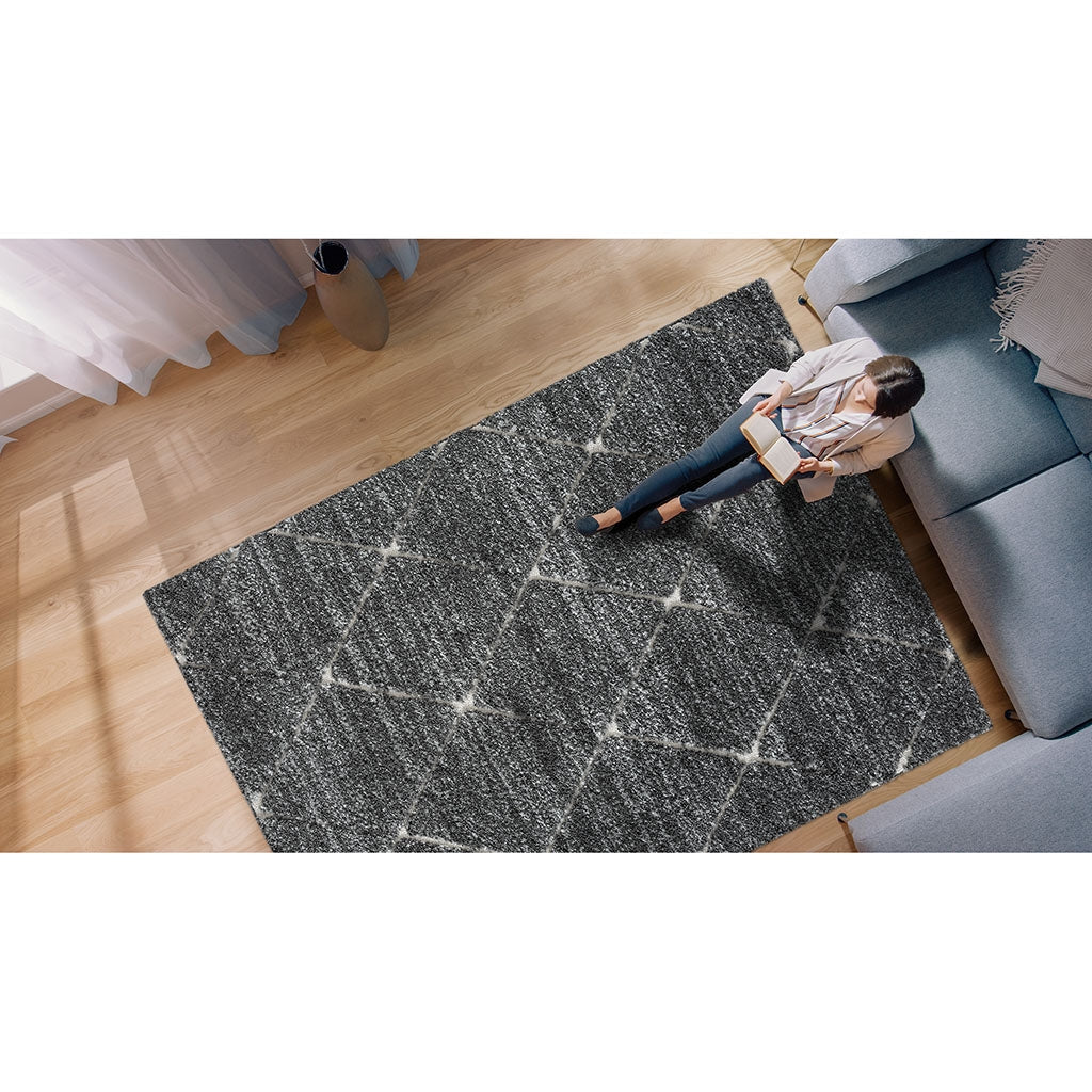 Modern Plush Scatter Rug Area Rug, Grey