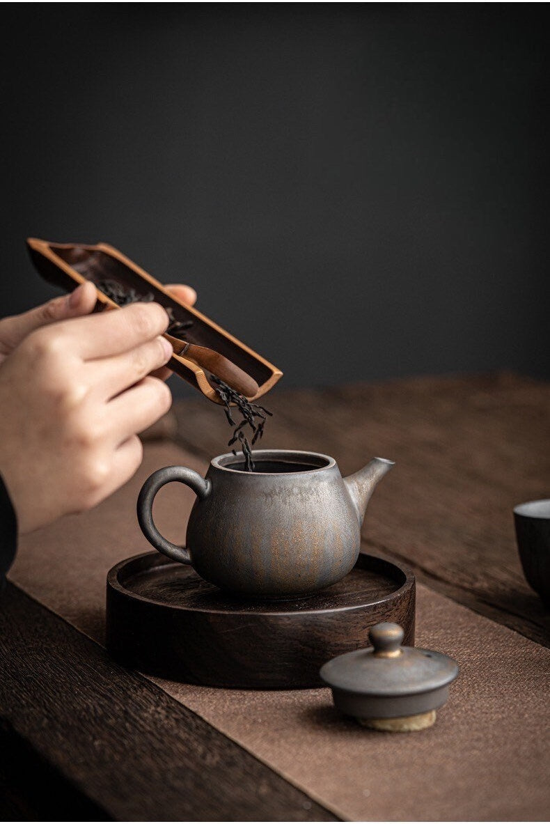 Gohobi Ceramic Metallic Glaze Teapot