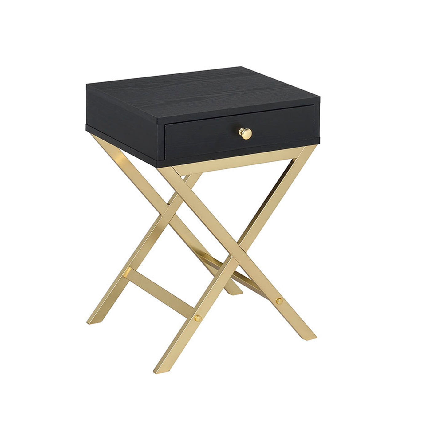 Coleen Accent Table Black/Gold