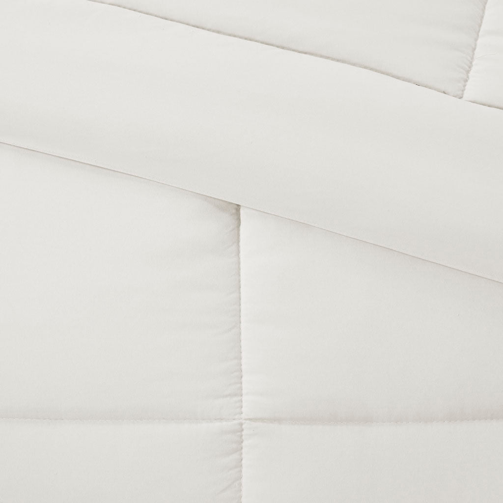 Microcell Minimalist Comforter Mini Set, Ivory