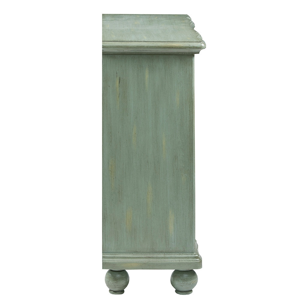 Antique Accent Green 3-Drawer Chest Dresser