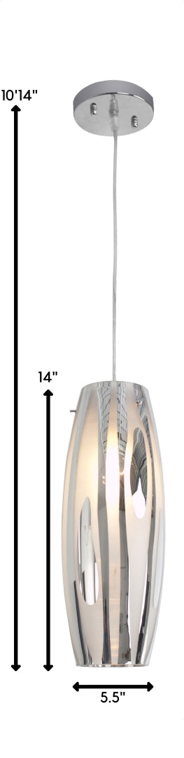 Chroman Empire 1-Lt Mini Pendant Chrome