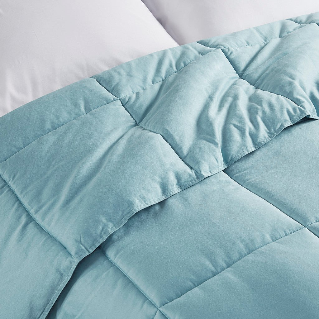 300 Tc Cotton Shell Luxury Down Alternative Comforter, Teal (FULL / QUEEN)