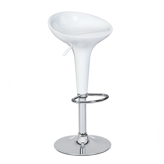 Baer 22.4'-30.5'' Swivel Adjustable Height Counter Bar Stool White