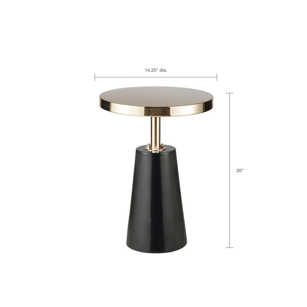 Modern Gold Tabletop Accent Table