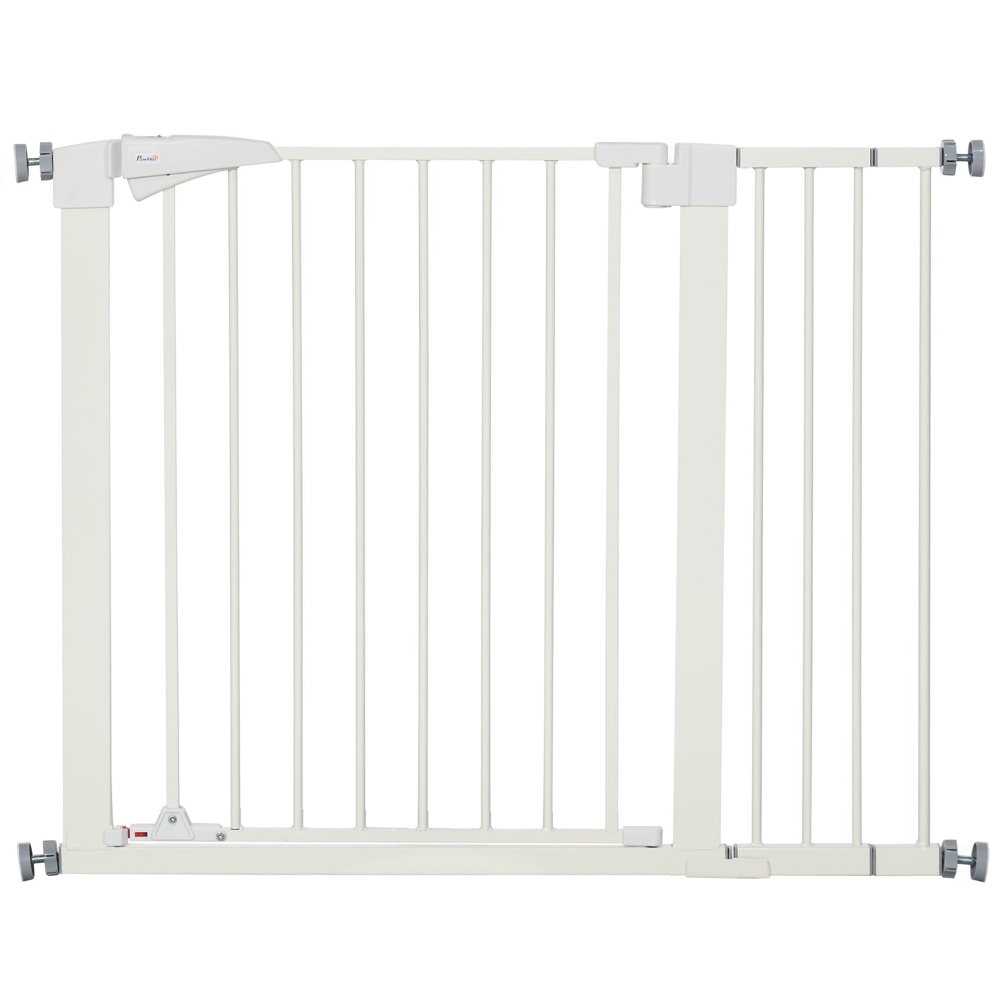 29.5" - 32" Dog Gate for Doorways Stairs with Luminous Handle, Pressure Mount Safety Gate for Easy Step with Auto Close, Walk Through Pet Gate for Small and Medium Dogs