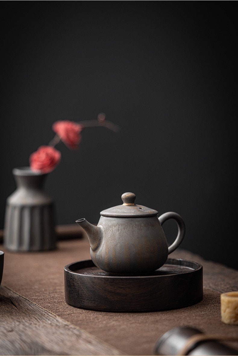 Gohobi Ceramic Metallic Glaze Teapot