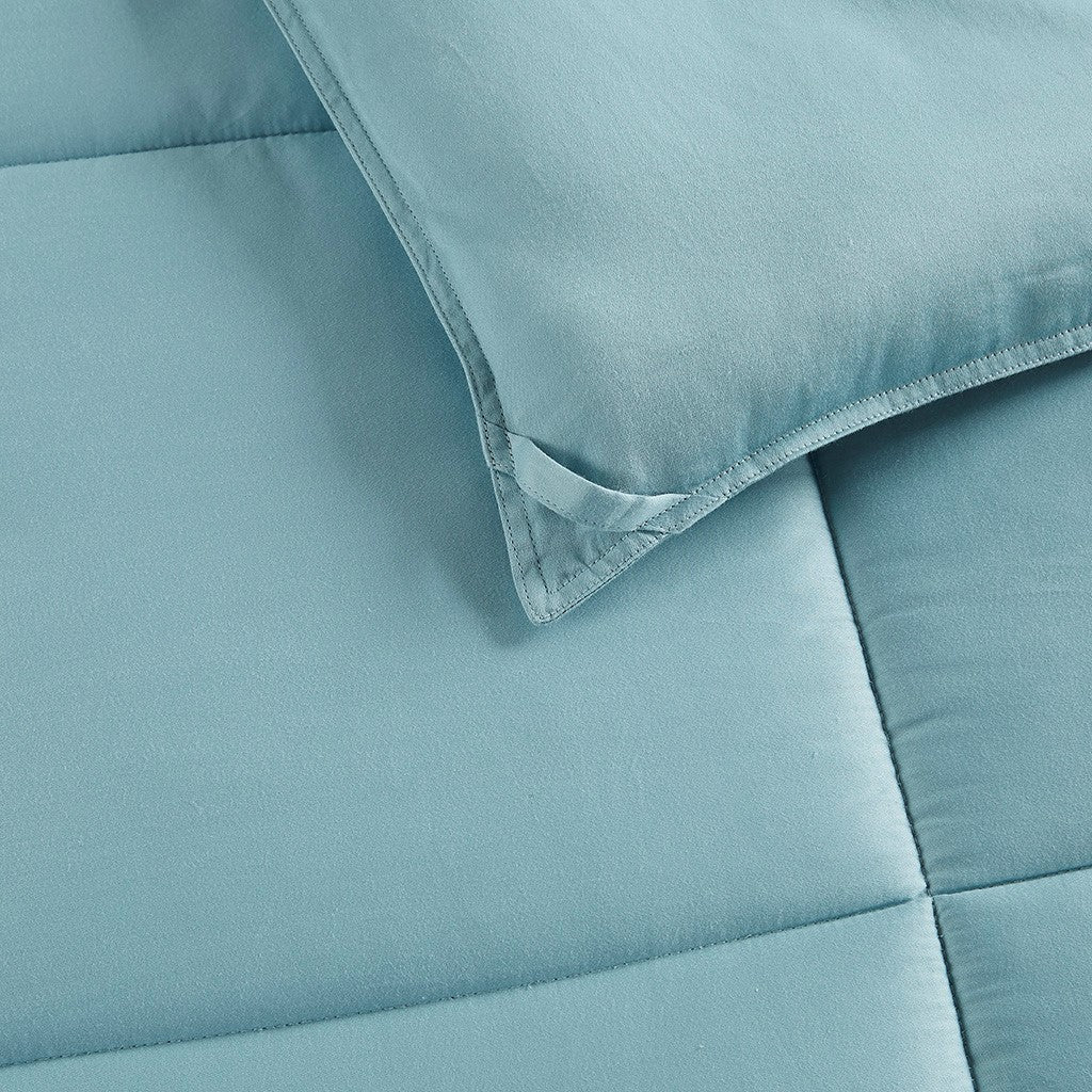 300 Tc Cotton Shell Luxury Down Alternative Comforter, Teal (FULL / QUEEN)