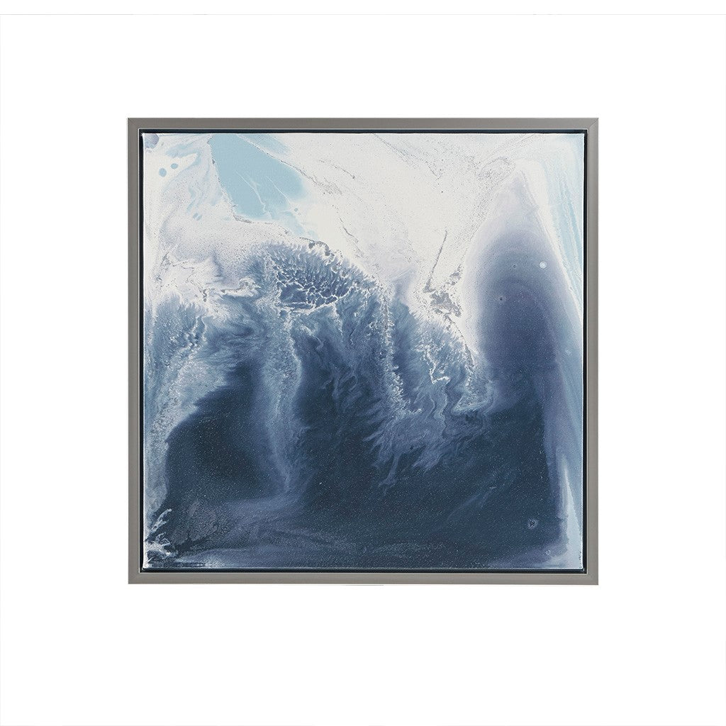 Abstract Blue Lagoon Framed Wall Art