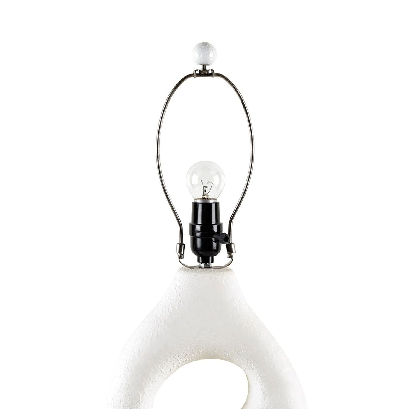 Contemporary White Ceramic Aesthetic Table Lamp