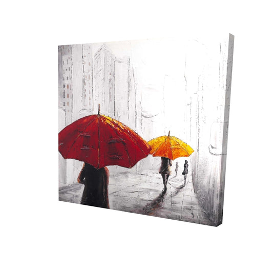 Passersby with | Fine Art Print On Canvas 48" X 48"