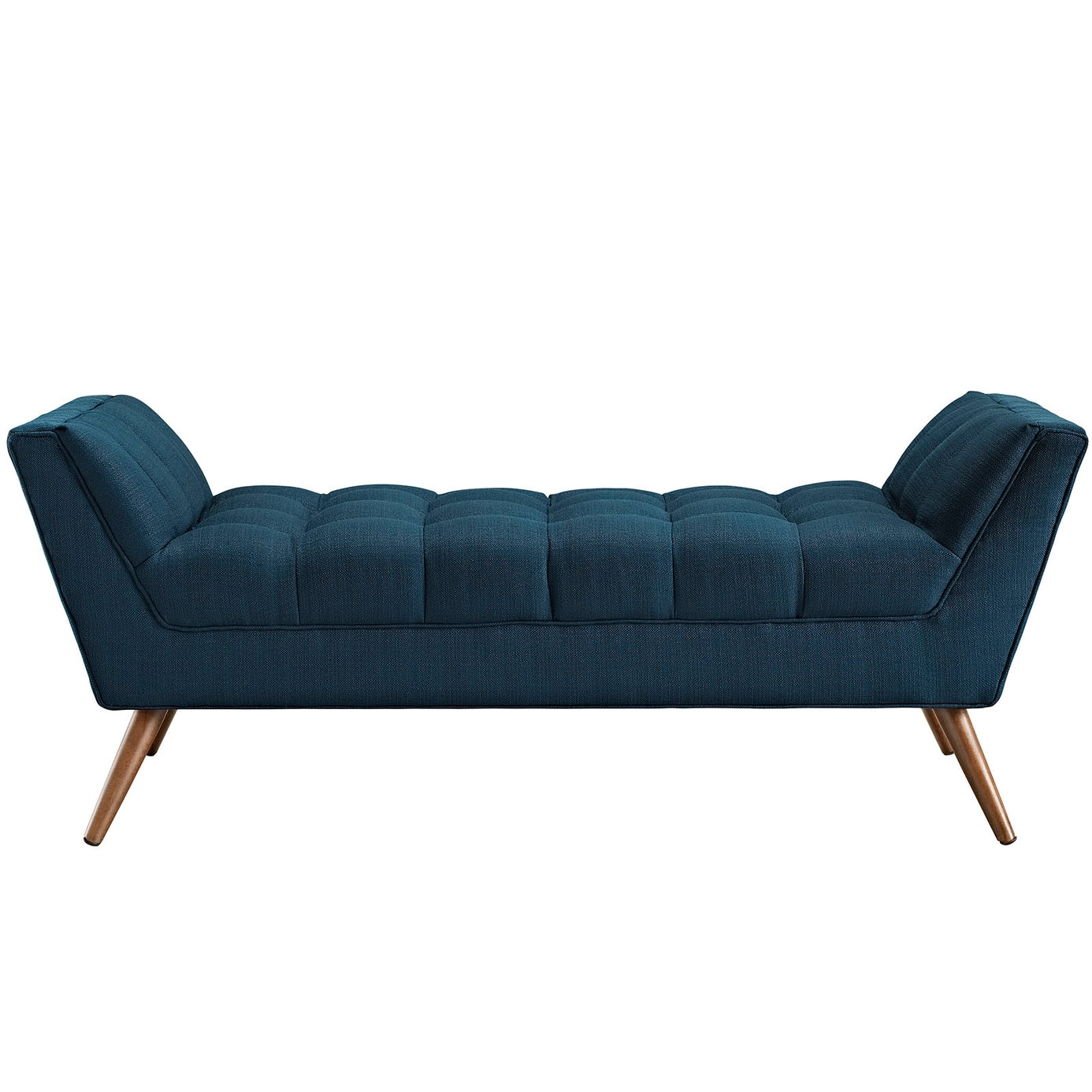 Response Medium Upholstered Fabric Bench in Azure