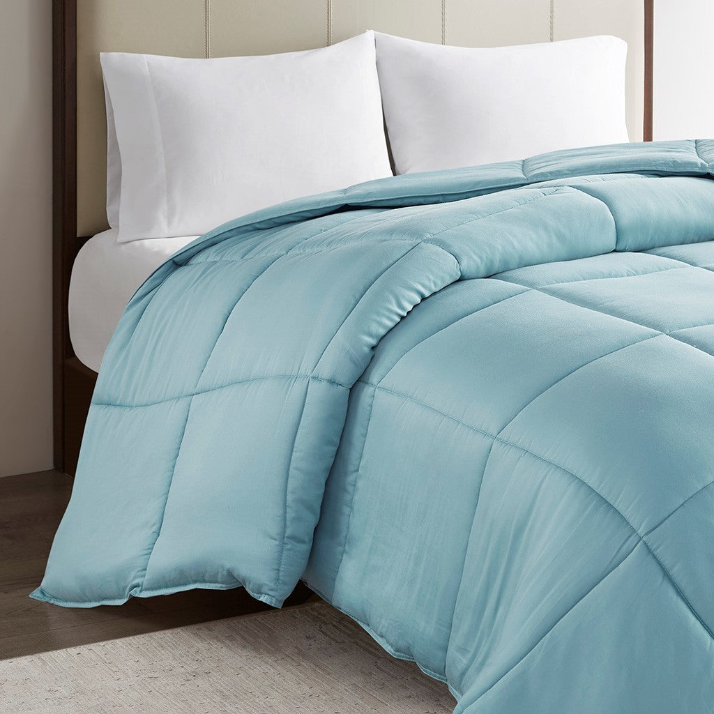 300 Tc Cotton Shell Luxury Down Alternative Comforter, Teal (FULL / QUEEN)