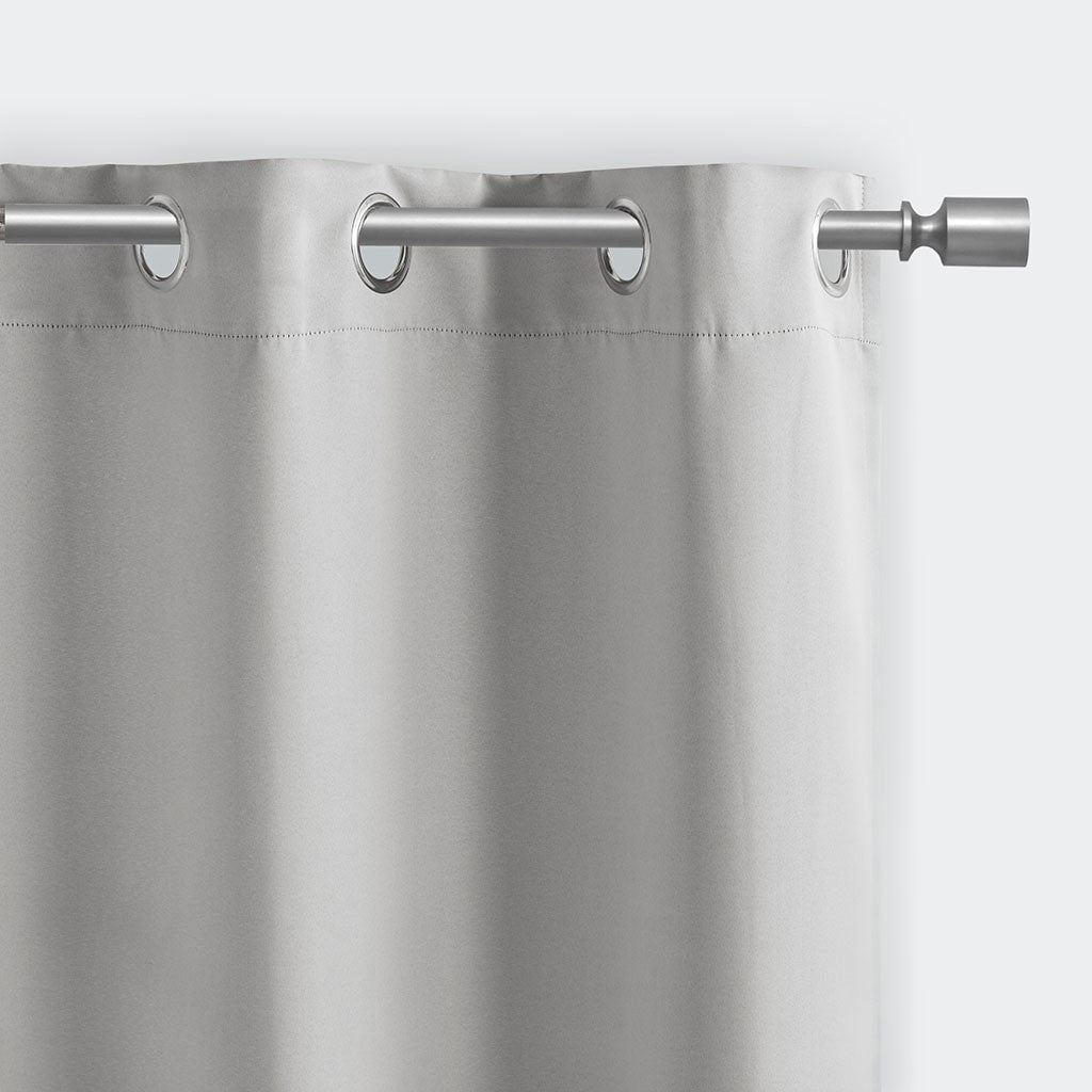 SET OF 2 / 63" Solid Blackout Window Curtain, Grey