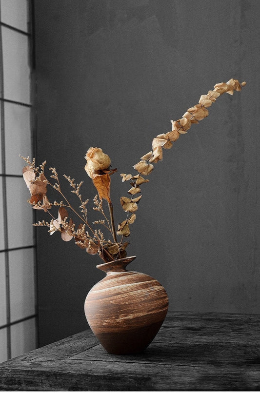 Gohobi Handmade Ikebana Vase, Japanese Vase