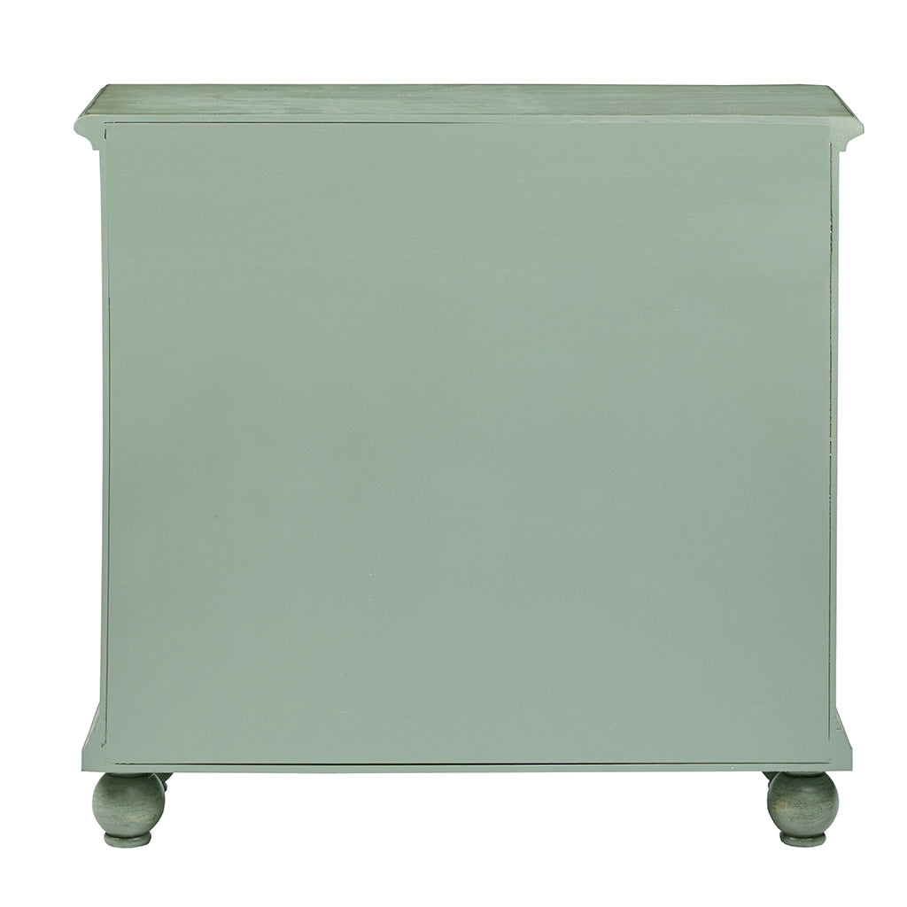 Antique Accent Green 3-Drawer Chest Dresser