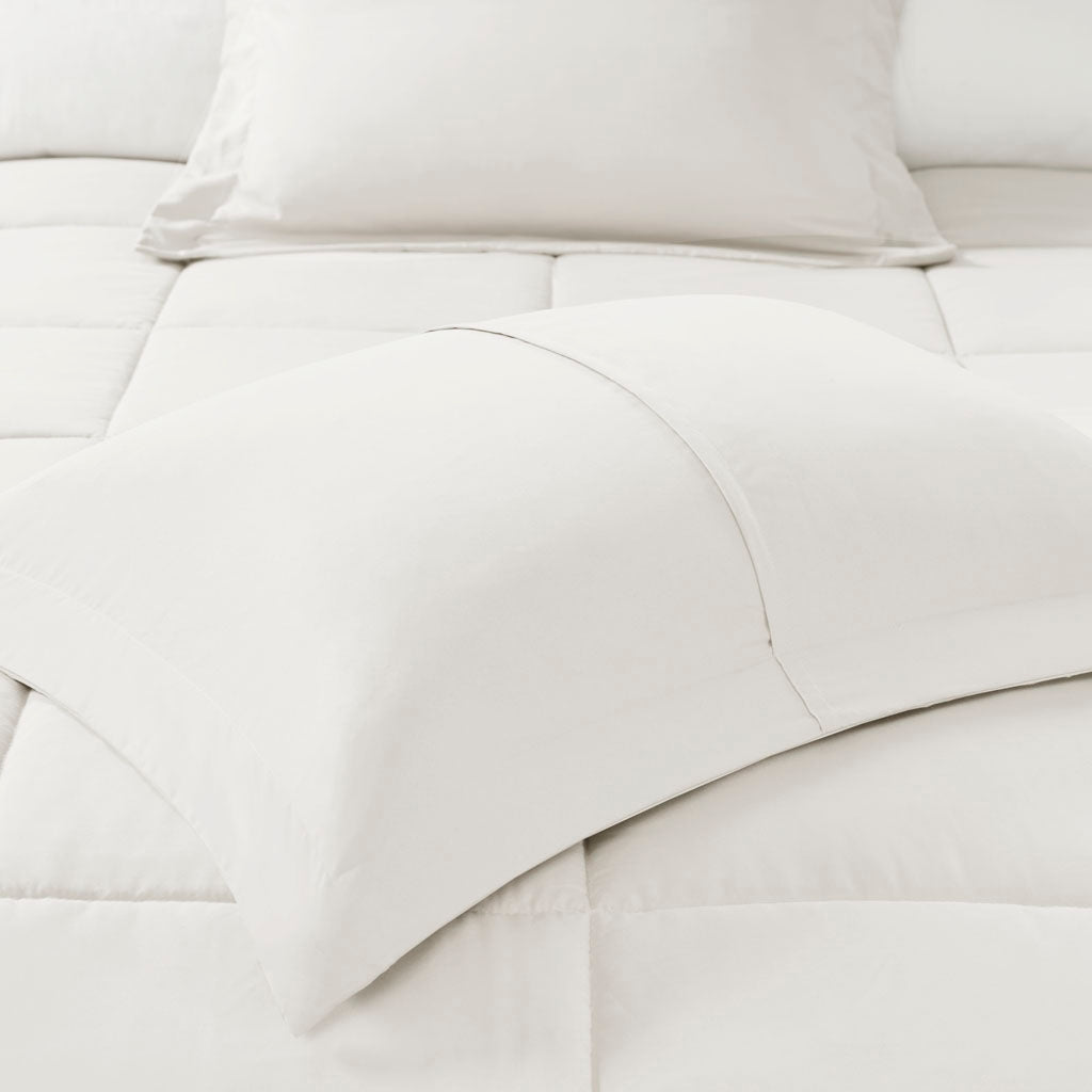 Microcell Minimalist Comforter Mini Set, Ivory