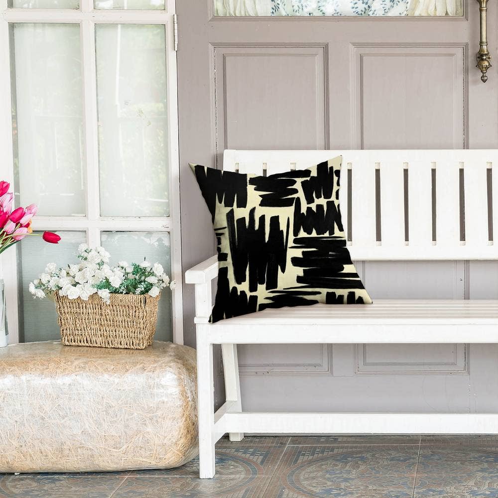 Deconstructed Stripes | Outside Pillow Cover 18" X 18"