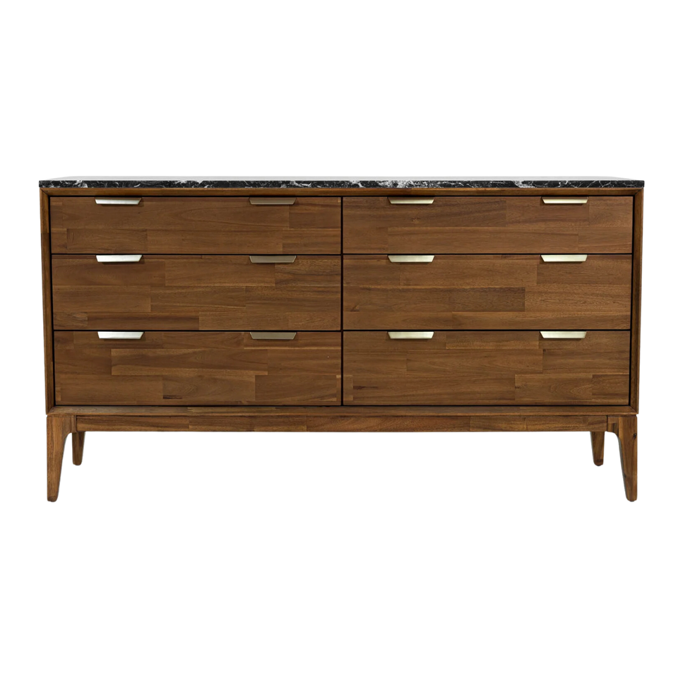 Adonis 6 Drawer Wood Dresser