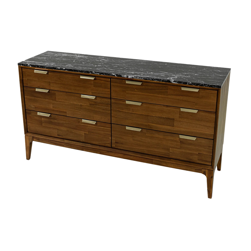 Adonis 6 Drawer Wood Dresser