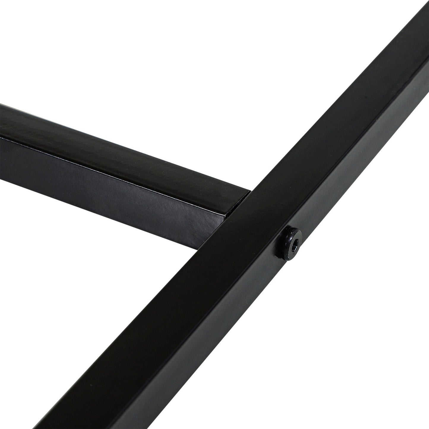 Modern Nightstand with Drawers, Side End Table with Metal Legs for Bedroom, Zig Zag Design, Natural