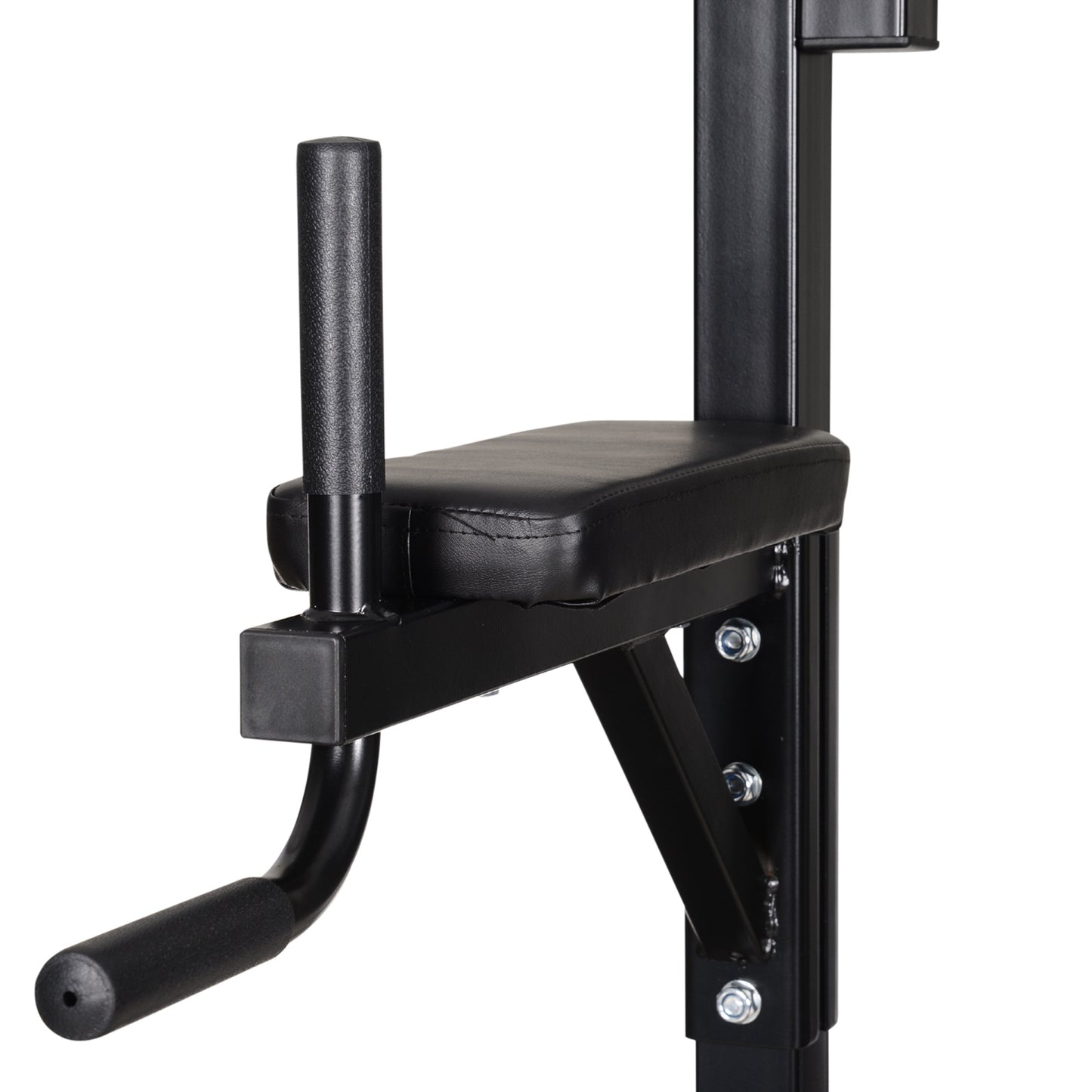 86" Power Tower Full Body Home Gym Fitness Station with Punching Bag Adjustable Sit Up Bench