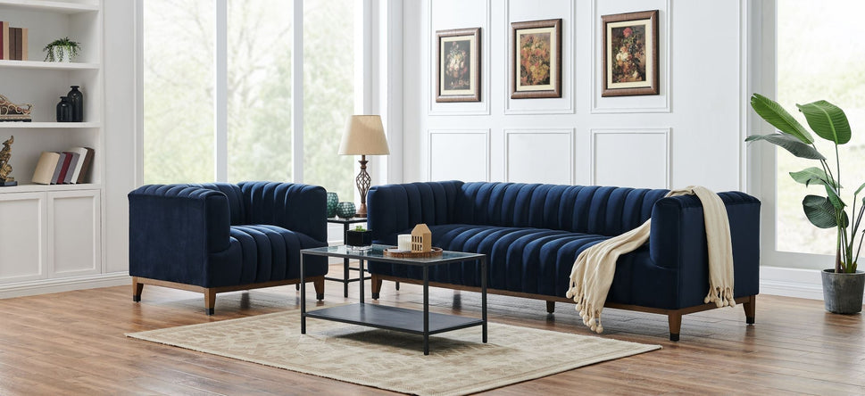 Fylah Loveseat - Navy