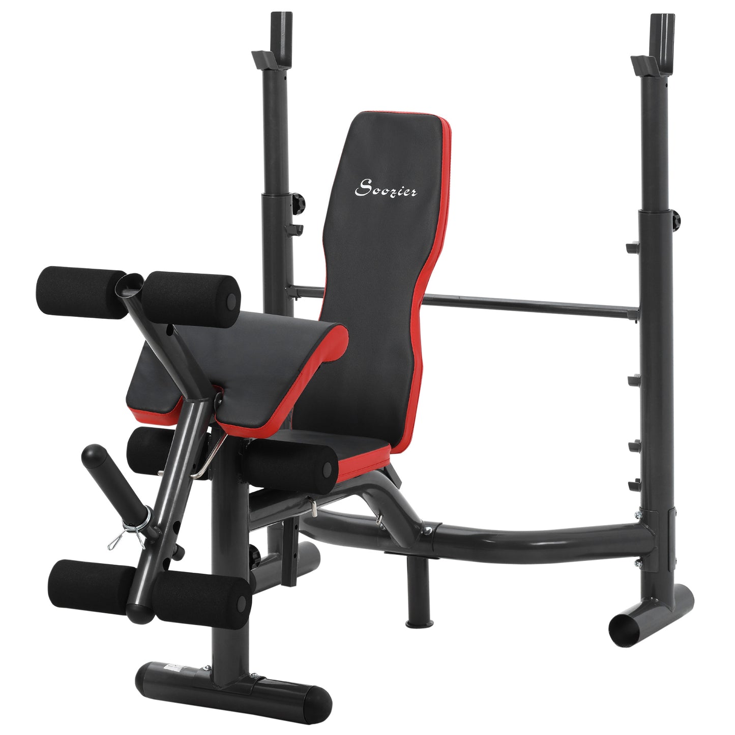 Weight Bench, Heavy Duty Multiple Function Workout Adjustable Bench with Preacher Curl, Leg Developer