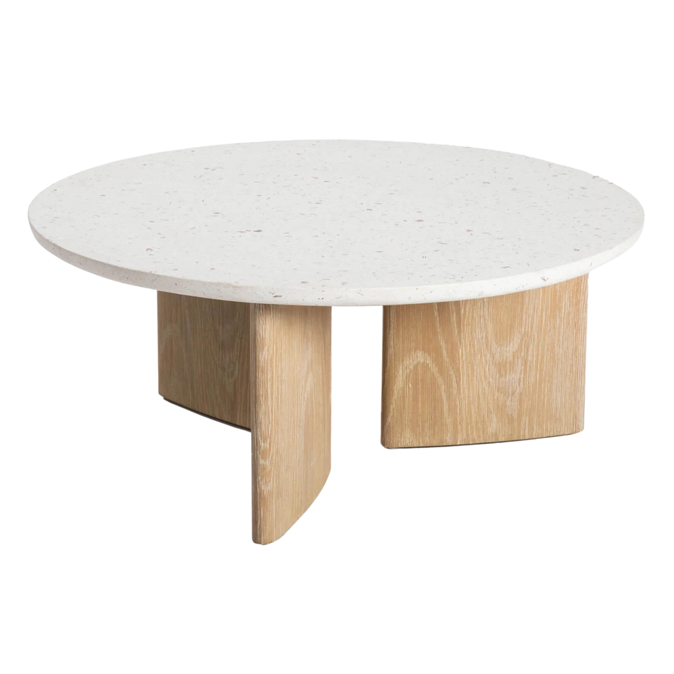 Ivera Coffee Table - Seashell Finish