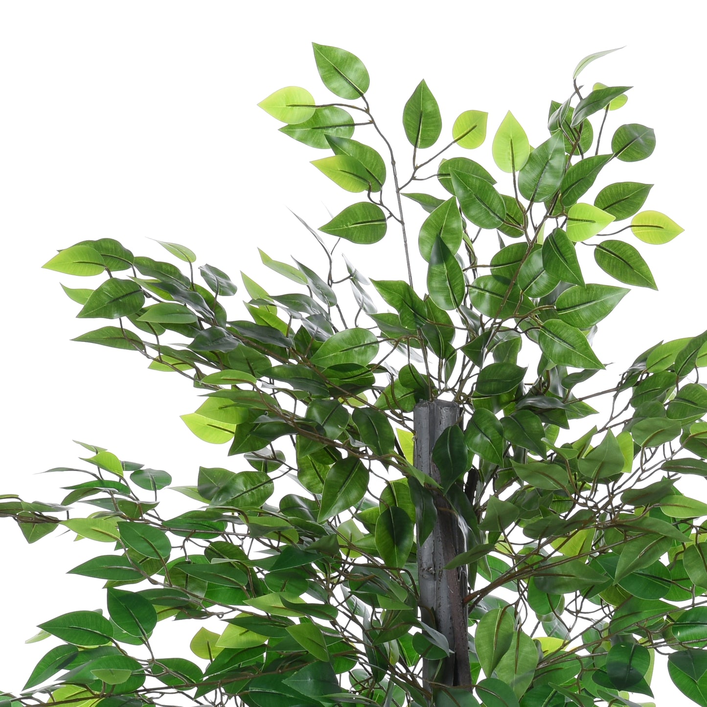 57'' Artificial Banyan Plant Faux Decorative Tree w/ Cement Pot Vibrant Greenery Shrubbery Indoor Outdoor Business Accessory