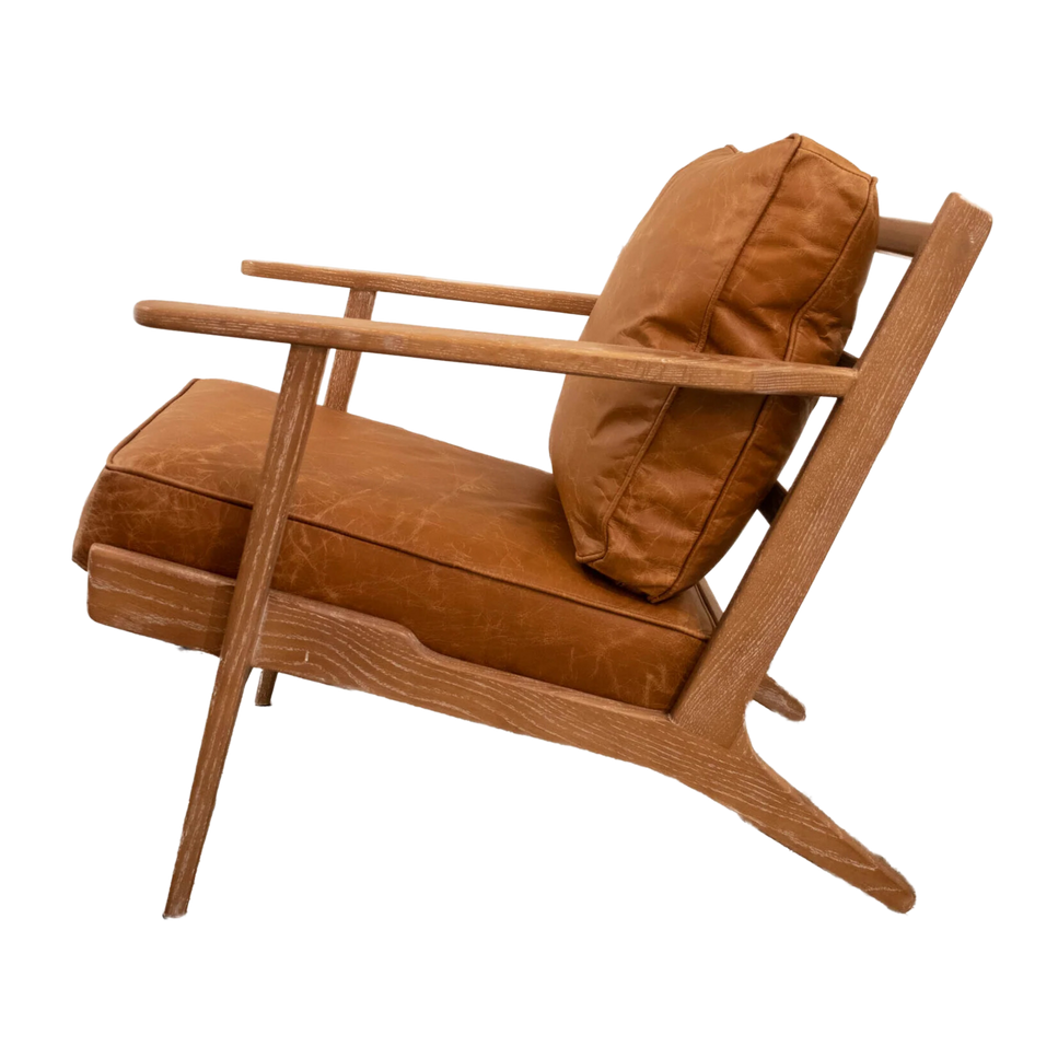 Casa Arm Chair - Camel Brown Leather