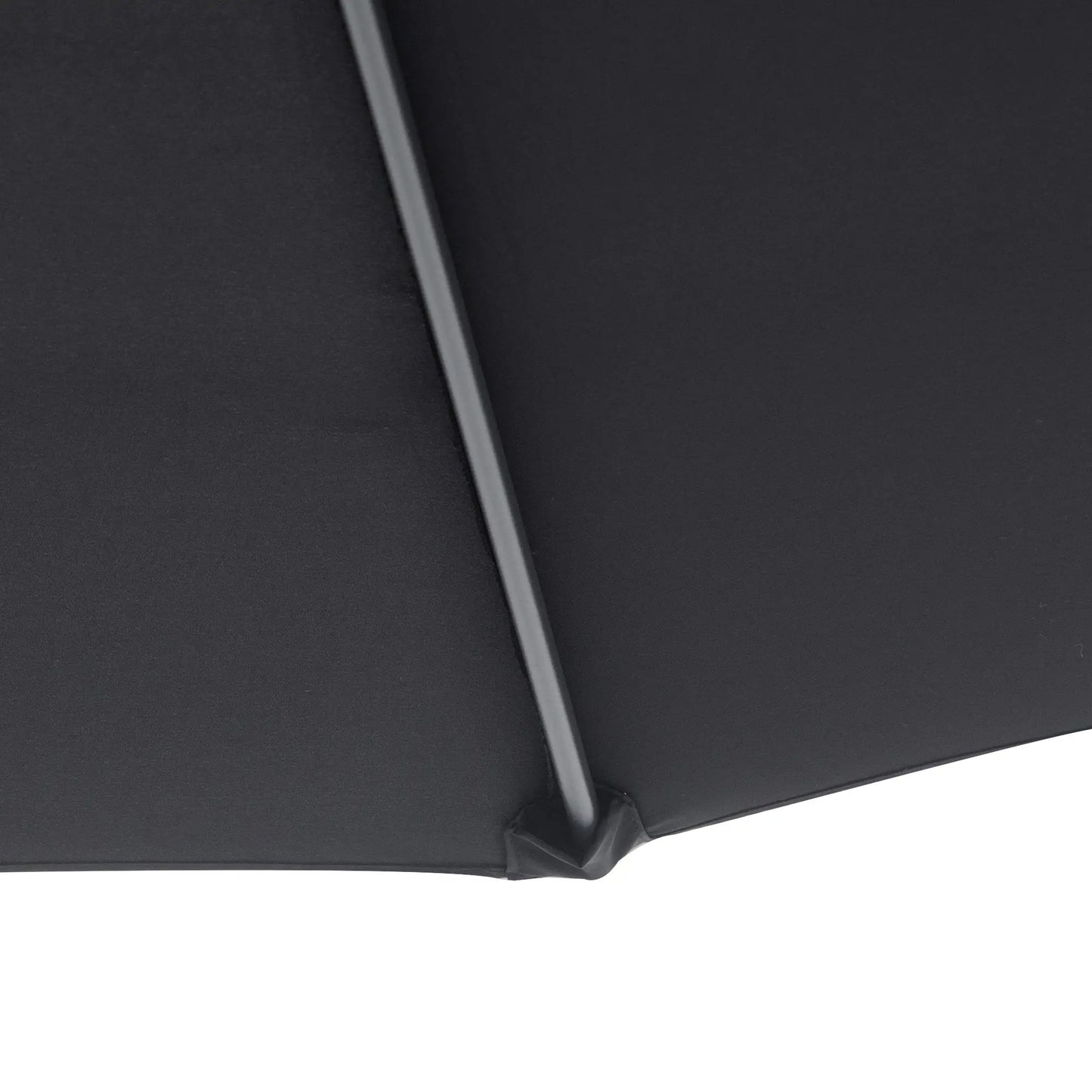 10' Deluxe Patio Umbrella Outdoor Market Parasol Banana Hanging Offset Sunshade Crank Cross Base Black