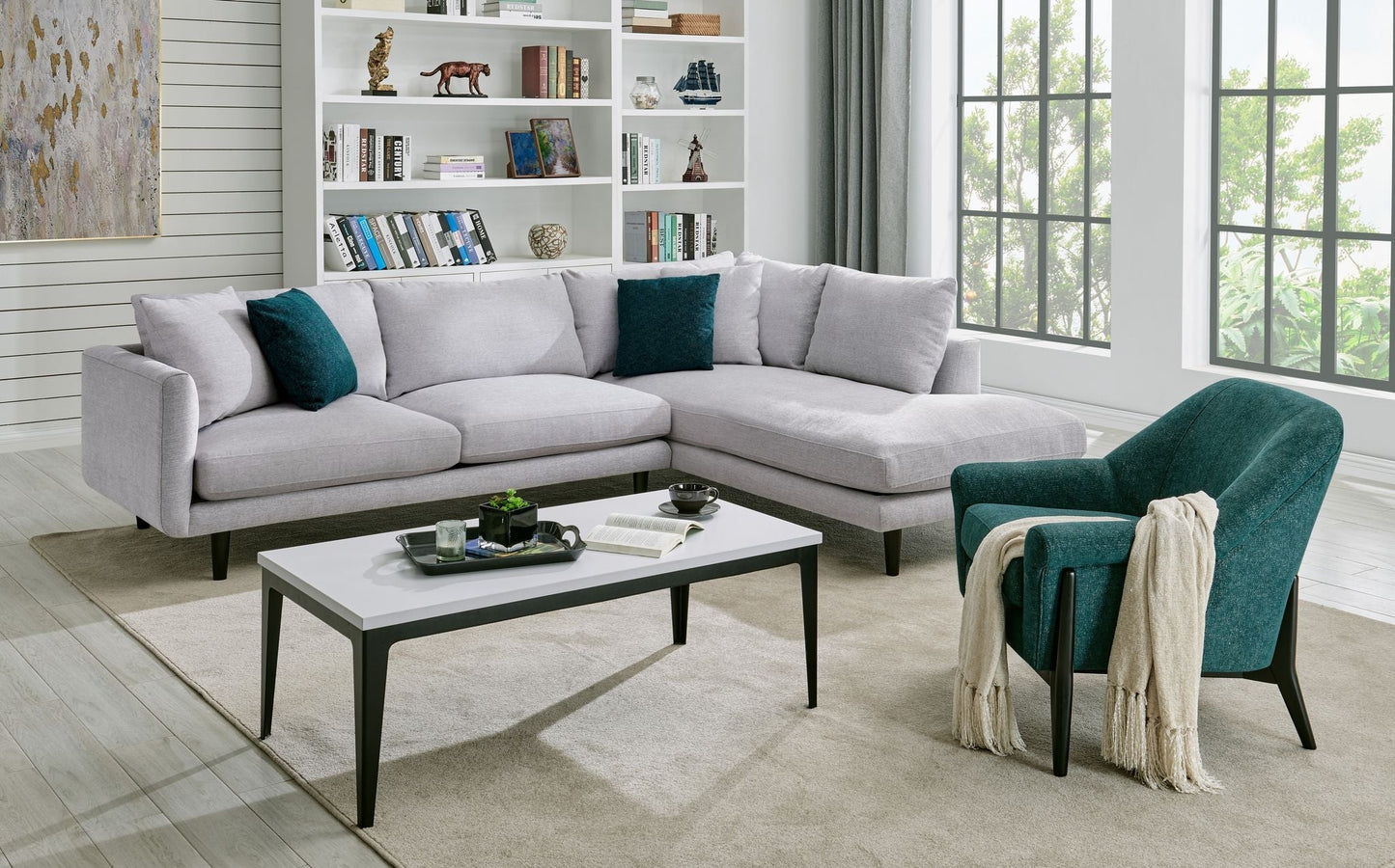 Milo Fabric Sectional Sofa