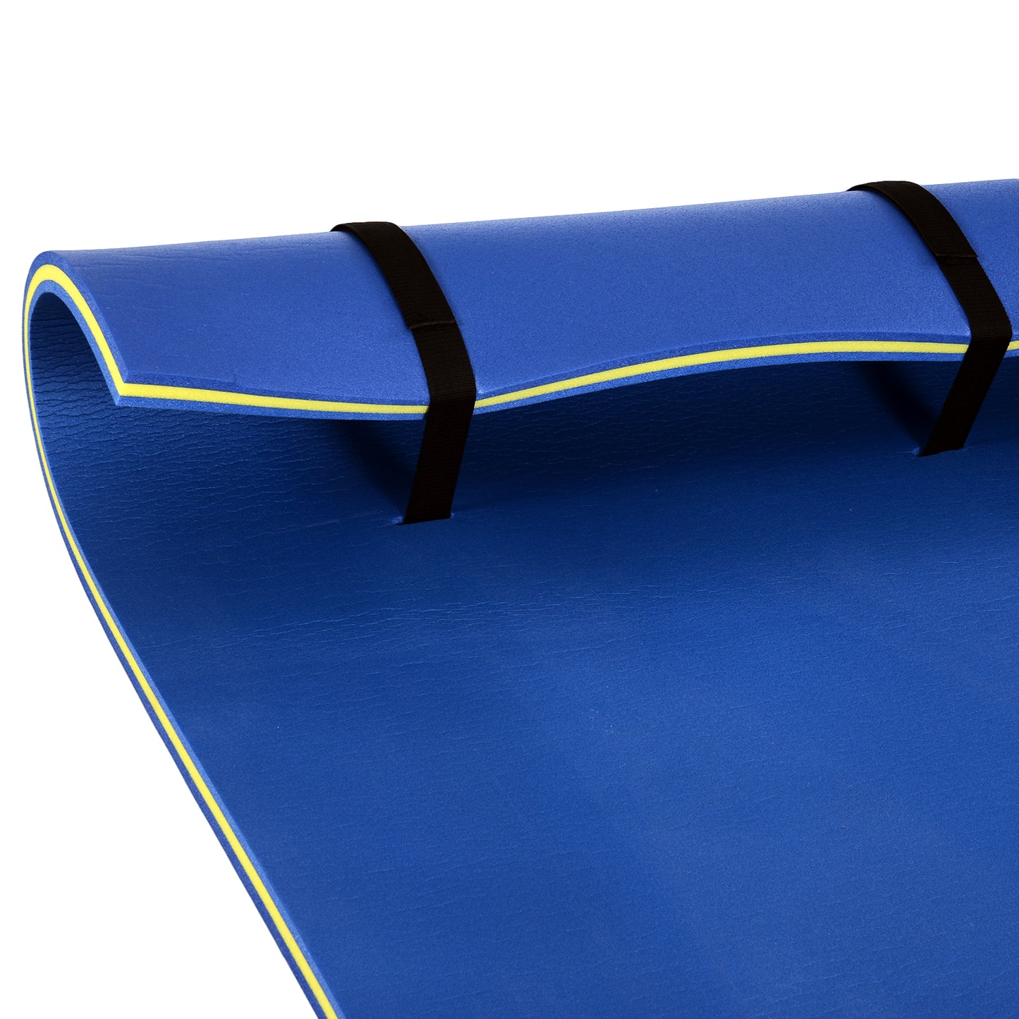 Roll-Up Pool Float Pad for Lakes, Oceans, & Pools, Water Mat for Playing, Relaxing & Recreation, Blue