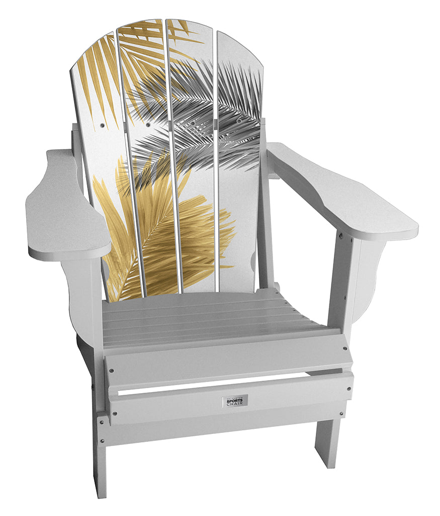 Palm Leaves Lifestyle Resin Outdoor Chair (2 Colors)