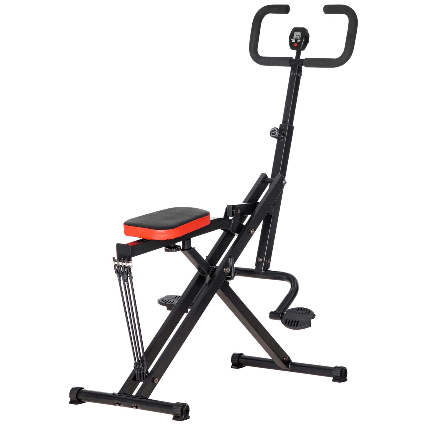 Squat Machine, Foldable Db Method Machine, Glutes Workout Equipment with Adjust Fitness Levels and LCD Monitor