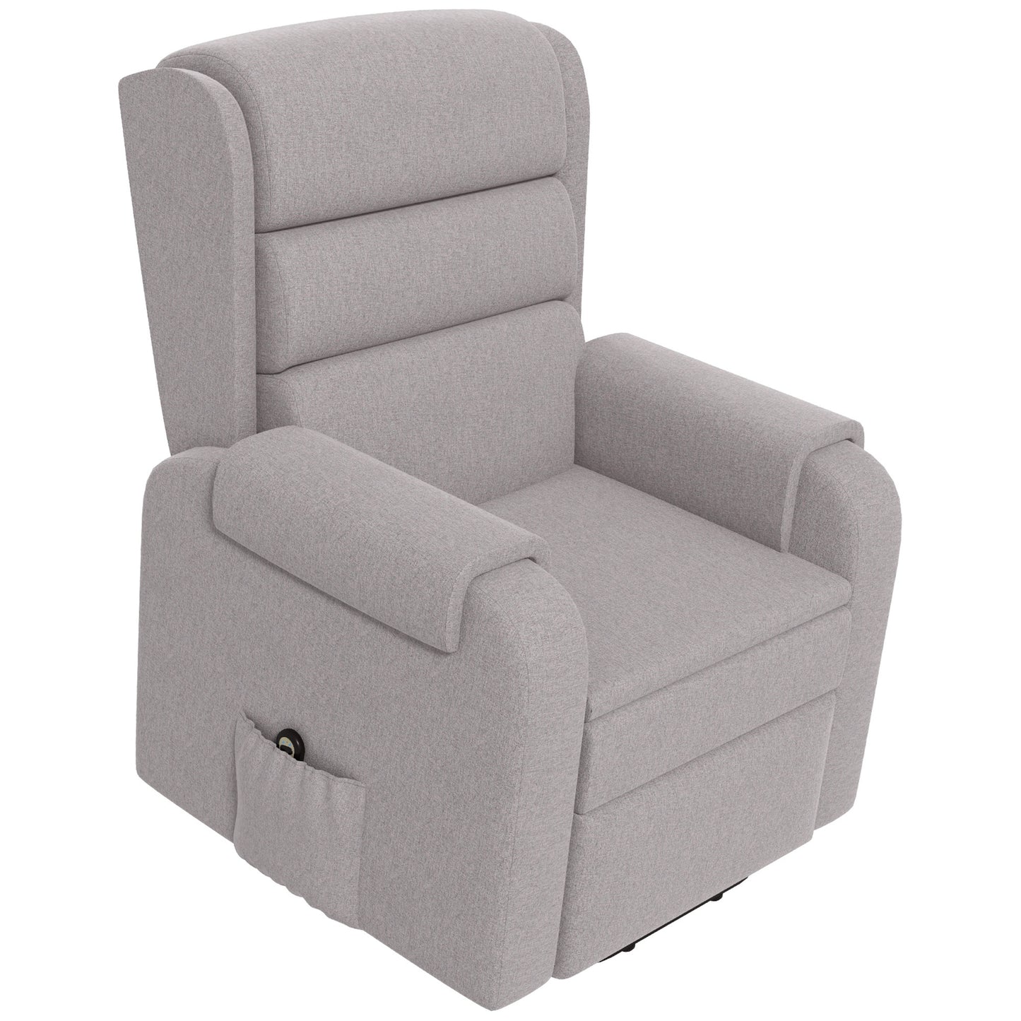 Lift Chair for Elderly, Power Chair Recliner with Footrest, Remote Control, Side Pockets for Living Room